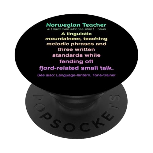 Norwegischlehrer PopSockets Klebender PopGrip von Norwegian Teacher Gifts & Tees