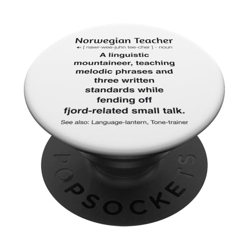Norwegischlehrer PopSockets Klebender PopGrip von Norwegian Teacher Gifts & Tees