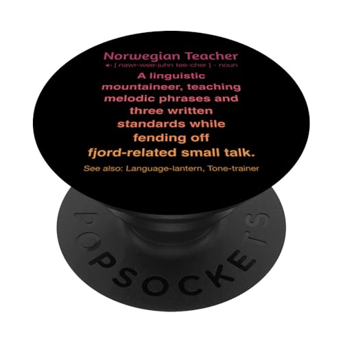 Norwegischlehrer PopSockets Klebender PopGrip von Norwegian Teacher Gifts & Tees