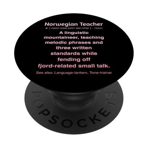 Norwegischlehrer PopSockets Klebender PopGrip von Norwegian Teacher Gifts & Tees