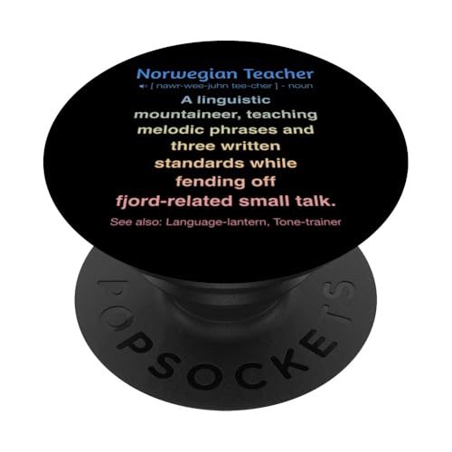 Norwegischlehrer PopSockets Klebender PopGrip von Norwegian Teacher Gifts & Tees