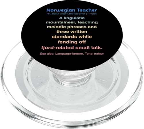 Norwegischlehrer PopSockets PopGrip für MagSafe Norwegischlehrer PopSockets PopGrip für MagSafe von Norwegian Teacher Gifts & Tees