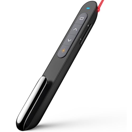 【Multifunktionaler Presenter】 NORWII N27 Laserpointer Powerpoint Fernbedienung 100m, Wireless Presenter Laserpointer Präsentation, Präsentationsfernbedienung Unterstützt Hyperlink/Lautstärkeregler 【Multifunktionaler Presenter】 NORWII N27 Laserpointer Powerpoint Fernbedienung 100m, Wireless Presenter Laserpointer Präsentation, Präsentationsfernbedienung Unterstützt Hyperlink/Lautstärkeregler von Norwii