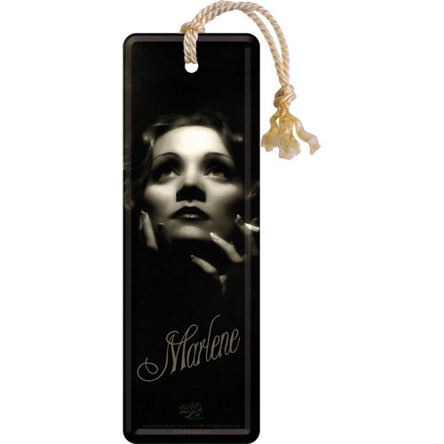 Nostalgic-Art 45019"Celebrities Marlene Dietrich - Portrait" Metall-Lesezeichen, 5 x 15 cm von Nostalgic-Art