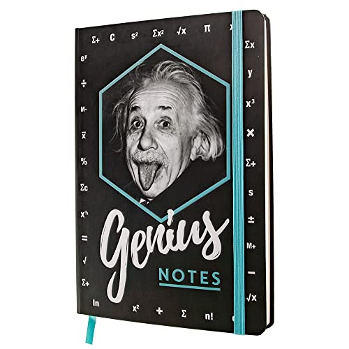 Nostalgic-Art Retro Notizbuch, A5, Einstein – Genius Notes – Geschenk-Idee für Studenten, Bullet Journal dotted, Vintage Design von Nostalgic-Art