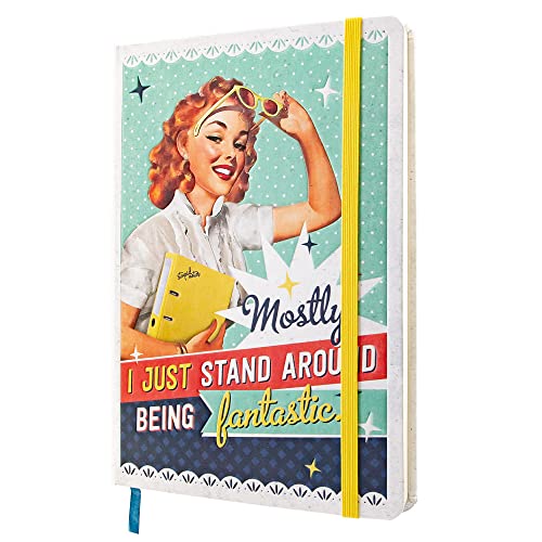 Nostalgic-Art Retro Notizbuch, A5, Stand Around Being Fantastic – Geschenk-Idee für Nostalgie-Fans, Bullet Journal dotted, Vintage Design von Nostalgic-Art