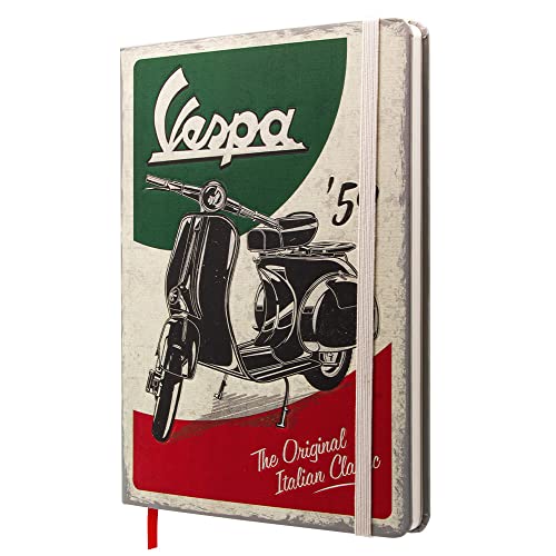 Nostalgic-Art Retro Notizbuch, A5, Vespa – The Italian Classic – Geschenk-Idee für Roller-Fans, Bullet Journal dotted, Vintage Design von Nostalgic-Art