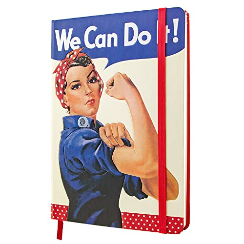 Nostalgic-Art Retro Notizbuch, A5, We Can Do It – Dots – Geschenk-Idee für Frauen, Bullet Journal dotted, Vintage Design von Nostalgic-Art