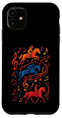 Pferd Pferde Musiknoten Springreiten Hülle für iPhone 11 Pferd Pferde Musiknoten Springreiten Hülle für iPhone 11 von Notenschlüssel Pferdefreunde Sprüche Mädels Spruch