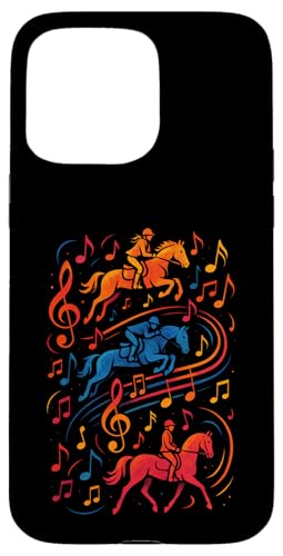 Pferd Pferde Musiknoten Springreiten Hülle für iPhone 15 Pro Max Pferd Pferde Musiknoten Springreiten Hülle für iPhone 15 Pro Max von Notenschlüssel Pferdefreunde Sprüche Mädels Spruch