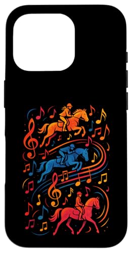 Pferd Pferde Musiknoten Springreiten Hülle für iPhone 16 Pro Pferd Pferde Musiknoten Springreiten Hülle für iPhone 16 Pro von Notenschlüssel Pferdefreunde Sprüche Mädels Spruch