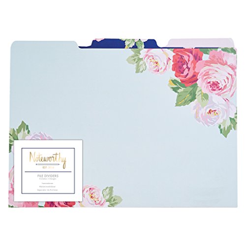 Bemerkenswert Grafik Florals Datei Teiler (Pack von 3) von Noteworthy
