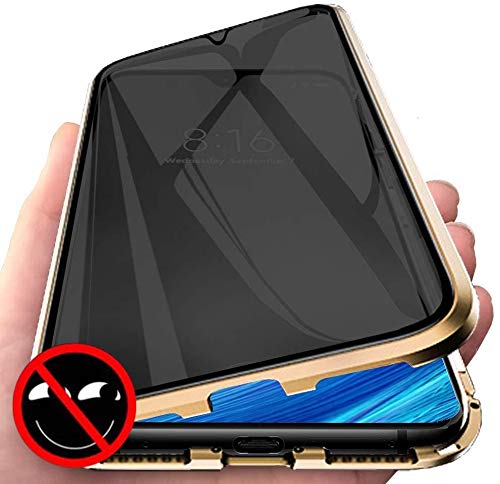 Nother Anti-peep Magnetische Hülle für Samsung Galaxy A51 mit Sichtschutz Handyhülle 360 Grad Doppelseitig Gehärtetes Glas Schutzhülle Magnetische Adsorption Anti-Spähen Sichtschutz Anti-Spy Case von Nother