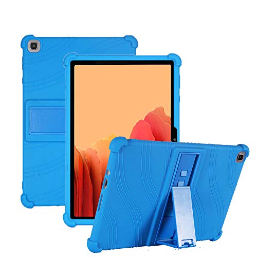 Nother Hülle für Galaxy Tab A7 10.4 2020, Leicht Silikon Weich Kindgerechte Hülle mit Standfunktion für Samsung Galaxy Tab A7 T500/T505/T507 10.4 2020, Blau von Nother