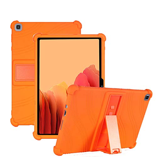 Nother Hülle für Galaxy Tab A7 10.4 2020, Leicht Silikon Weich Kindgerechte Hülle mit Standfunktion für Samsung Galaxy Tab A7 T500/T505/T507 10.4 2020, Orange von Nother