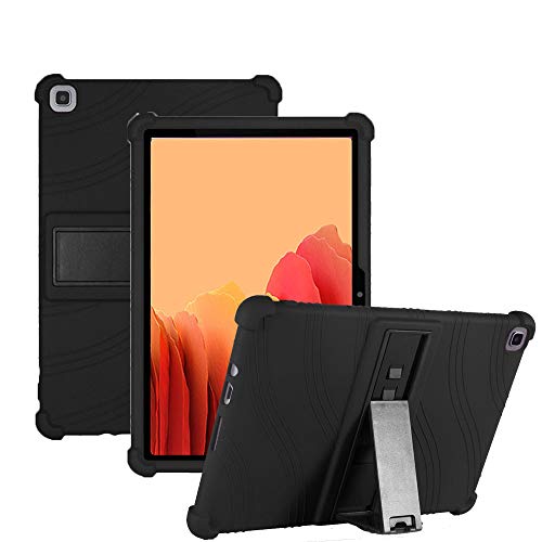 Nother Hülle für Galaxy Tab A7 10.4 2020, Leicht Silikon Weich Kindgerechte Hülle mit Standfunktion für Samsung Galaxy Tab A7 T500/T505/T507 10.4 2020, Schwarz von Nother