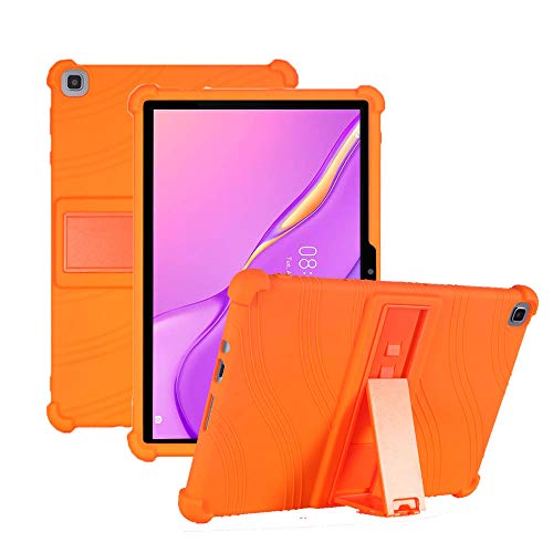 Nother Hülle für Huawei MatePad T10S/T10, Leicht Silikon Weich Kindgerechte Hülle mit Standfunktion für Huawei MatePad T10S/T10, Orange von Nother