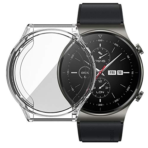 Nother Hülle für Huawei Watch GT 2 Pro, Ultra Schlank Silicone Schutzhülle Abdeckung Case Cover für Huawei Watch GT 2 Pro, Klar von Nother