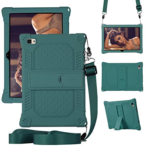 Nother Hülle für Pritom L10 Tablet/Pritom Tronpad L10, Leicht Silikon Weich Kindgerechte Hülle mit Standfunktion für Pritom L10 Tablet/Pritom Tronpad L10, Dunkelgrün Nother Hülle für Pritom L10 Tablet/Pritom Tronpad L10, Leicht Silikon Weich Kindgerechte Hülle mit Standfunktion für Pritom L10 Tablet/Pritom Tronpad L10, Dunkelgrün von Nother
