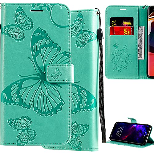 Nothers DodoBuy Hülle für Motorola Moto Edge S/G100, 3D Schmetterling Muster Prämie PU Leder Schutzhülle Tasche Case Flip Cover Brieftasche Ständer mit Kartenfächer Kartenfach - Grün Nothers DodoBuy Hülle für Motorola Moto Edge S/G100, 3D Schmetterling Muster Prämie PU Leder Schutzhülle Tasche Case Flip Cover Brieftasche Ständer mit Kartenfächer Kartenfach - Grün von Nothers