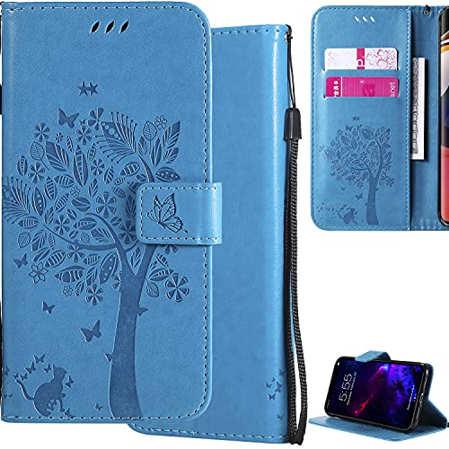 Nothers DodoBuy Hülle für Samsung Galaxy A72 5G, Katze Baum Muster Flip PU Leder Schutzhülle Handy Tasche Case Cover Standfunktion mit Kartenfächer - Blau Nothers DodoBuy Hülle für Samsung Galaxy A72 5G, Katze Baum Muster Flip PU Leder Schutzhülle Handy Tasche Case Cover Standfunktion mit Kartenfächer - Blau von Nothers