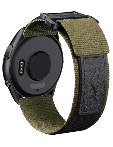 Armband für Huawei Watch GT4/GT3/GT2/GT3 Pro/GT5/GT5 Pro 46mm, 22mm Armband für Garmin Vivoactive 4, Venu 2/3, Ersatzarmband für Samsung Galaxy Watch 3 45mm/Gear S3 Classic/Frontier(Schwarz/Grün) von NotoCity