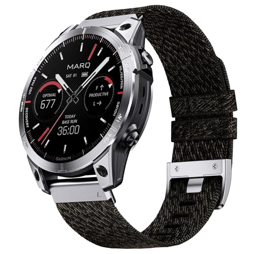 Ersatz für Garmin Fenix 5X Plus/5X/6X Pro/6X/7X/7X Pro/3/3 HR Armband, Quickfit 26mm Nylon Armband für Garmin Enduro/Enduro 2, Instinct 2X, Descent MK1/2/2i/3/3i/Tactix, Epix 51MM, Quatix 7X/7X Pro von NotoCity