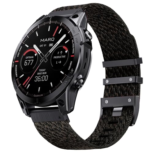 Ersatz für Garmin Fenix 5X Plus/5X/6X Pro/6X/7X/7X Pro/3/3 HR Armband, Quickfit 26mm Nylon Armband für Garmin Enduro/Enduro 2, Instinct 2X, Descent MK1/2/2i/3/3i/Tactix, Epix 51MM, Quatix 7X/7X Pro von NotoCity