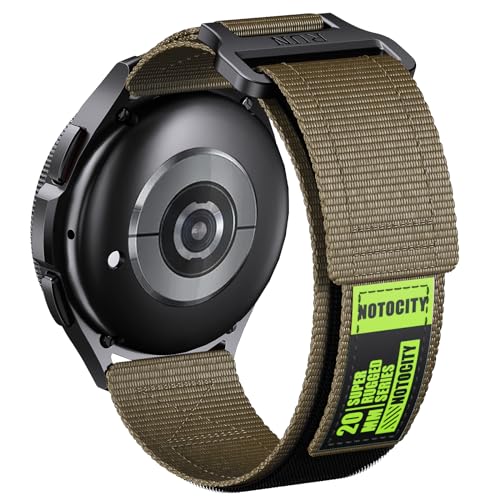 Für Samsung Galaxy Watch 6/5/4 40mm 44mm/Watch 5 Pro 45mm Armband, 20mm Nylon Ersatzarmband für Galaxy Watch 6 Classic 43mm 47mm/Watch 4 Classic/Watch 3/Active 2/Gear Sport von NotoCity