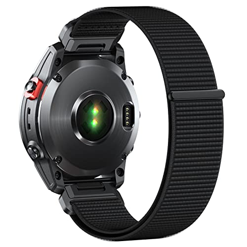 NotoCity 20mm Nylon Velcro Armband für Garmin Fenix 5s Fenix 6s Fenix 7s, Quick Fit Soft Armband für Fenix 5S Plus, Fenix 6S Pro,Instinct 2S,Descent Mk2S von NotoCity