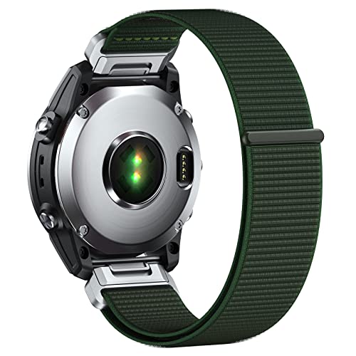 NotoCity 20mm Nylon Velcro Armband für Garmin Fenix 5s Fenix 6s Fenix 7s, Quick Fit Soft Armband für Fenix 5S Plus, Fenix 6S Pro,Instinct 2S,Descent Mk2S von NotoCity