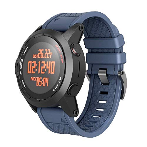 NotoCity Armband Kompatibel mit Garmin Fenix 2 Silikonarmband 26mm Breite Ersatzarmband für Garmin Fenix 2 Smartwatch von NotoCity