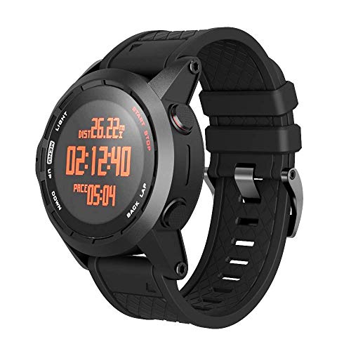 NotoCity Armband Kompatibel mit Garmin Fenix 2 Silikonarmband 26mm Breite Ersatzarmband für Garmin Fenix 2 Smartwatch von NotoCity