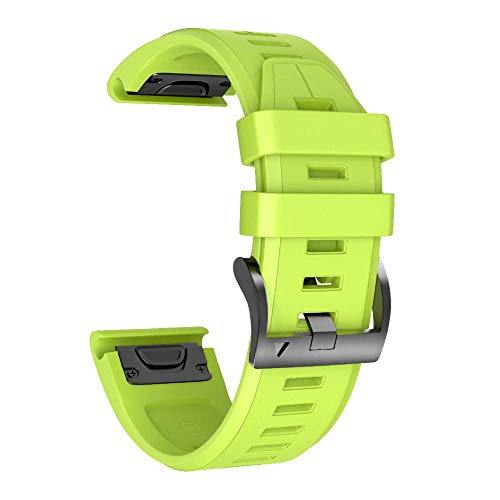 NotoCity Armband für Garmin Fenix 5/Fenix 5 Plus/Fenix 6/Fenix 6 Pro/Fenix 7/Fenix 7 Pro Forerunner 935/945, 22mm Breite Silikon Quick-Fit Uhrenarmband, Mehrfache Farben (Grün) von NotoCity