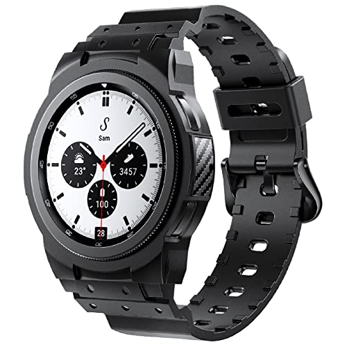 NotoCity Ersatzarmband Kompatibel mit Samsung Galaxy Watch 4 46mm Armband TPU, Kreativ Armband für Galaxy Watch 4 46mm, Schwarz NotoCity Ersatzarmband Kompatibel mit Samsung Galaxy Watch 4 46mm Armband TPU, Kreativ Armband für Galaxy Watch 4 46mm, Schwarz von NotoCity