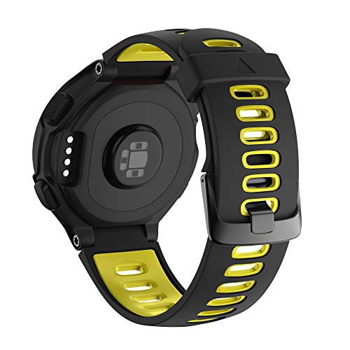 NotoCity Garmin Forerunner 735XT Armband, Kompatibel mit Armband Forerunner 235/230/220/620/630/735XT, Uhrenarmband Soft Silikon Ersatzband für Garmin 735XT, Easy-fit, Mehrfache Farben von NotoCity