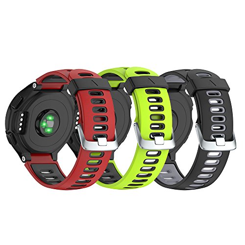 NotoCity für Garmin Forerunner 735XT Armband für Forerunner 235/230/220/620/630, Soft Silikon Ersatzband für Garmin 735XT von NotoCity