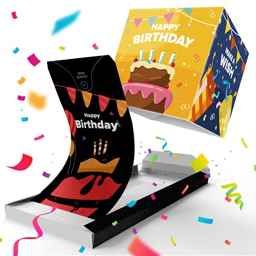 Notta&Belle FEEL LOVE EVERY MINUTE «BOOM!» Explosion Geburtstagskarte Happy Birthday (Black Cake), Surprise Explodierende Karte mit Konfetti für Frau Mann Kollegen, Kinder Notta&Belle FEEL LOVE EVERY MINUTE «BOOM!» Explosion Geburtstagskarte Happy Birthday (Black Cake), Surprise Explodierende Karte mit Konfetti für Frau Mann Kollegen, Kinder von Notta&Belle FEEL LOVE EVERY MINUTE