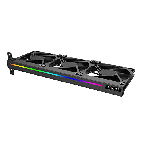 Noua Monsoon ARGB Unterstützung für Grafikkarte ARGB 5V 3Pin mit 3 Lüftern von 90 mm, GPU-Kühlkörper, unterstützt Mutter Aura 5V, PCI-Montage einfache Installation Noua Monsoon ARGB Unterstützung für Grafikkarte ARGB 5V 3Pin mit 3 Lüftern von 90 mm, GPU-Kühlkörper, unterstützt Mutter Aura 5V, PCI-Montage einfache Installation von Noua