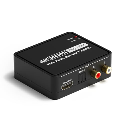Nouiosa HDMI Audio Extraction Adapter mit HDMI Digital zu Analog Signal 4K@30HZ HDMI Audio Splitter für Blu-ray Player, Kabel Boxen, HDTVs, Fire TV und PS5. von Nouiosa