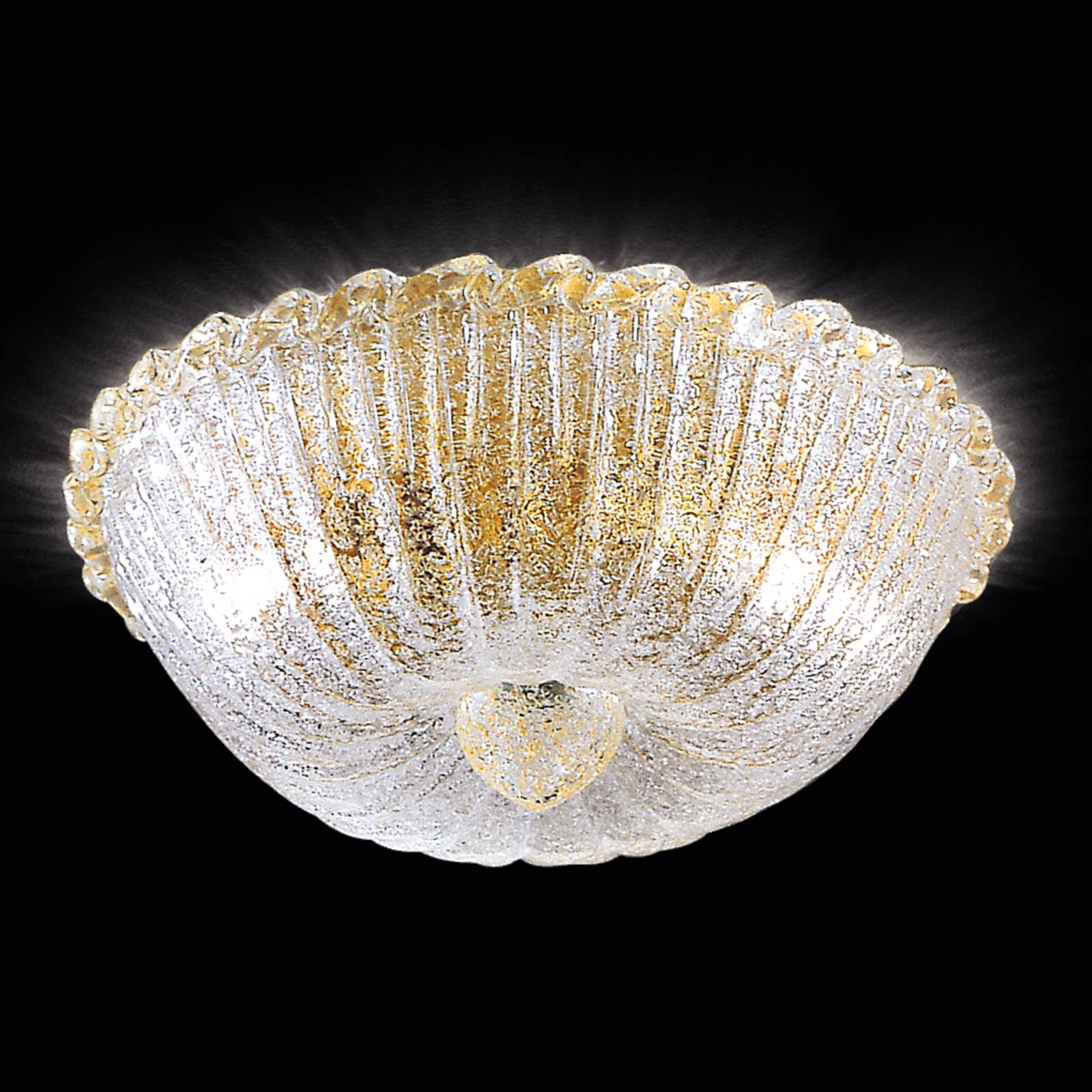 Deckenleuchte Budino gold klar 30 cm Deckenleuchte Budino gold klar 30 cm von Novaresi