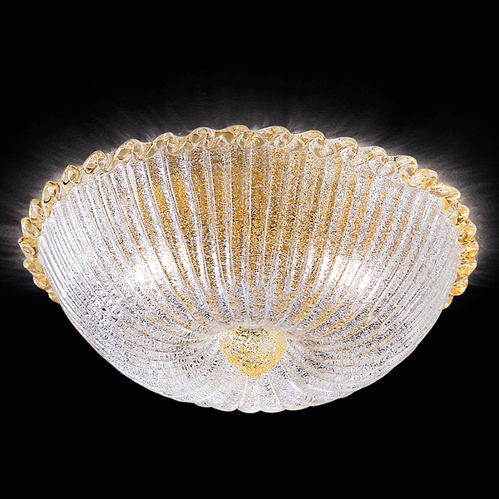 Deckenleuchte Budino gold klar 40 cm Deckenleuchte Budino gold klar 40 cm von Novaresi