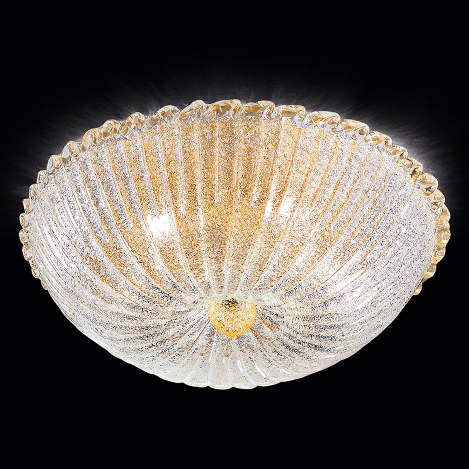 Deckenleuchte Budino gold klar 50 cm Deckenleuchte Budino gold klar 50 cm von Novaresi
