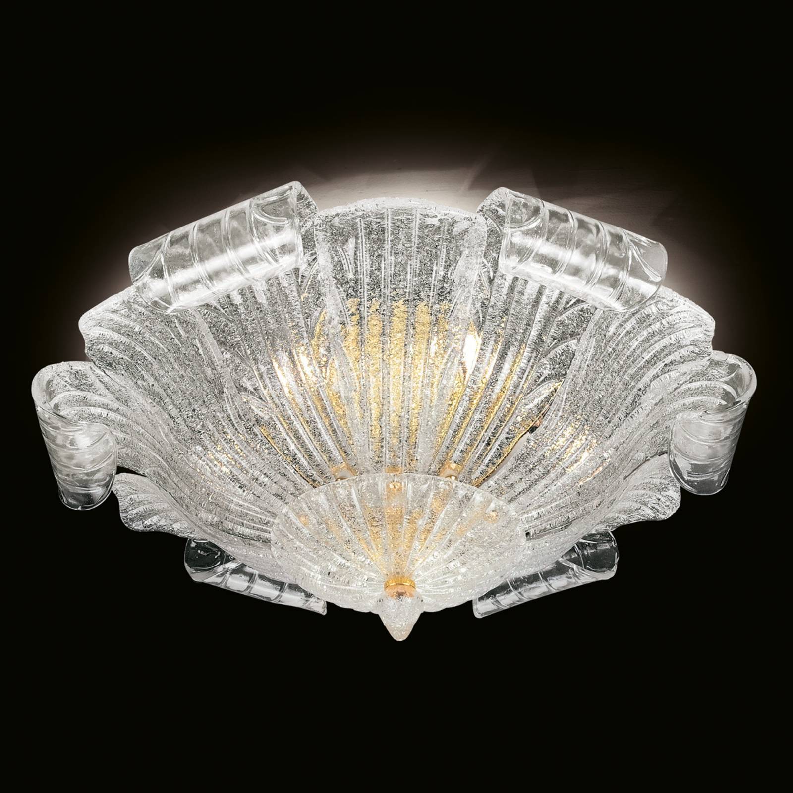 Muranoglas-Deckenleuchte Tartaruga, 80 cm Muranoglas-Deckenleuchte Tartaruga, 80 cm von Novaresi