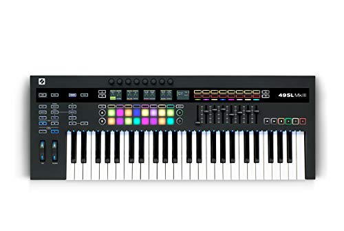 Novation 49SL MkIII MIDI-Controller-Keyboard mit 49 Tasten und Sequenzer sowie DAW-Integration von Novation