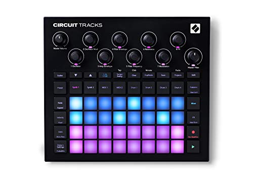 Novation Circuit Tracks: Groovebox-Sequenzer mit Synthesizer-, MIDI- und Drum-Spuren für die elektronische Musikproduktion. von Novation