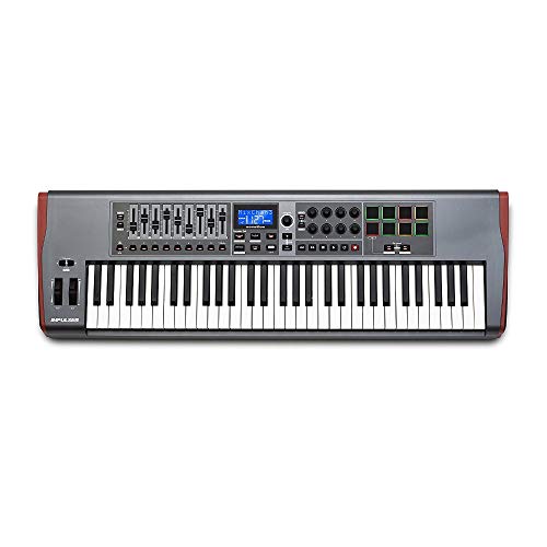 Novation Impulse USB/MIDI-Controller-Keyboard mit 61 Tasten und Buspower – Robuste, reaktionsschnelle Vollformat-Klaviatur mit Aftertouch und anschlagsdynamischen Pads für Mac und Windows. von Novation