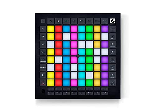 Novation Launchpad Pro [MK3] 64-Grid-MIDI-Controller und Sequenzer für Ableton Live, Logic Pro und Hardware – mit 64 anschlagsempfindlichen RGB-Pads, dynamischem Notenspiel, Akkord- und Skalen-Modi von Novation