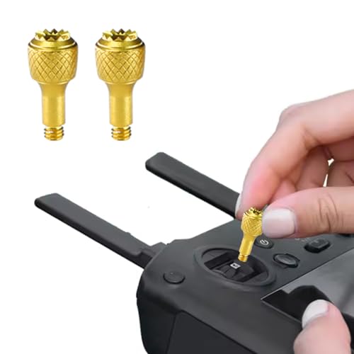 NovelGoal 2 Paar Controller Stick Joystick Rocker Ersatz Fernbedienung Thumb Sticks Kompatibel mit Air 2S/Mini 3 Pro/3 Pro/3 Pro Cine (Gold) von NovelGoal