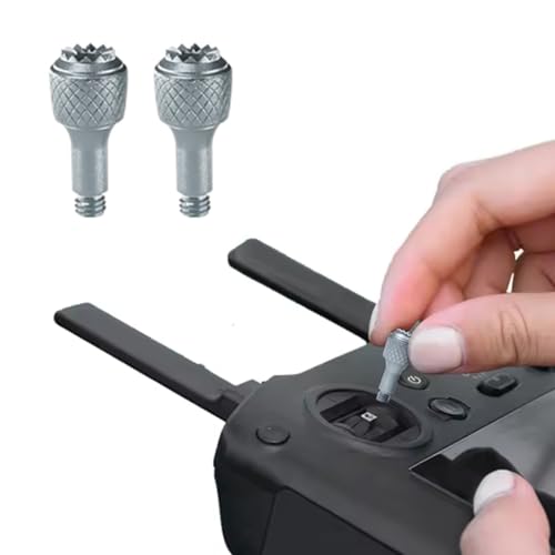 NovelGoal 2 Paar Controller Stick Joystick Rocker Ersatz Fernbedienung Thumb Sticks Kompatibel mit Air 2S/Mini 3 Pro/3 Pro/3 Pro Cine (Silber) von NovelGoal